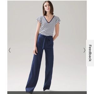 NWT | White House Black Market | Linen Wide Leg Trousers | 0 |